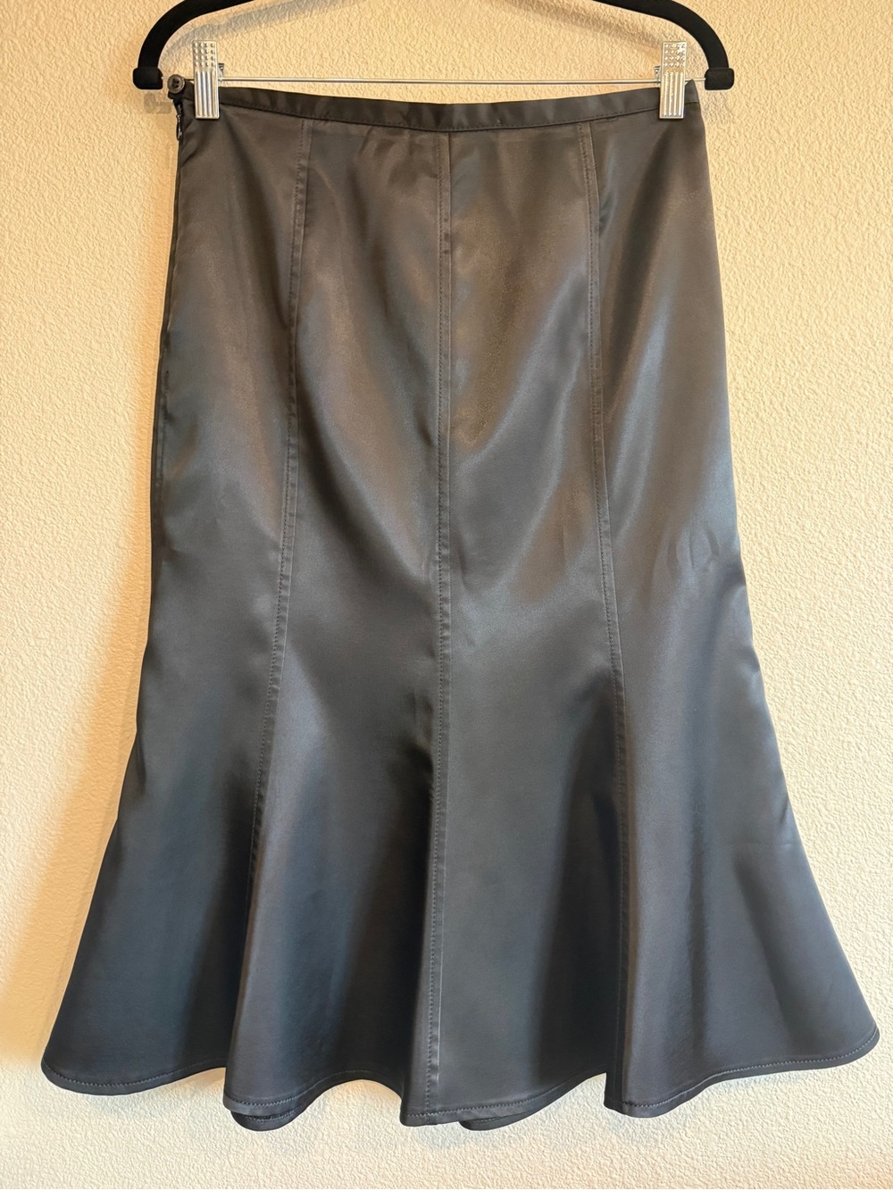 Women's Black Midi Skirt - Picture 2 of 8